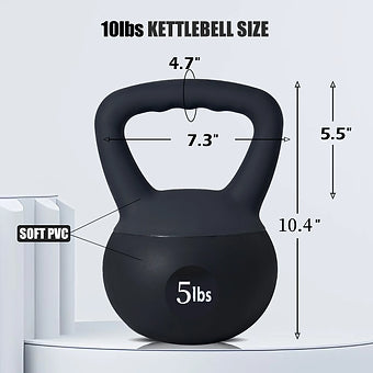 Soft Kettlebells,Iron Sand Filled Weights Strength Training Kettlebells,Shock-Pr
