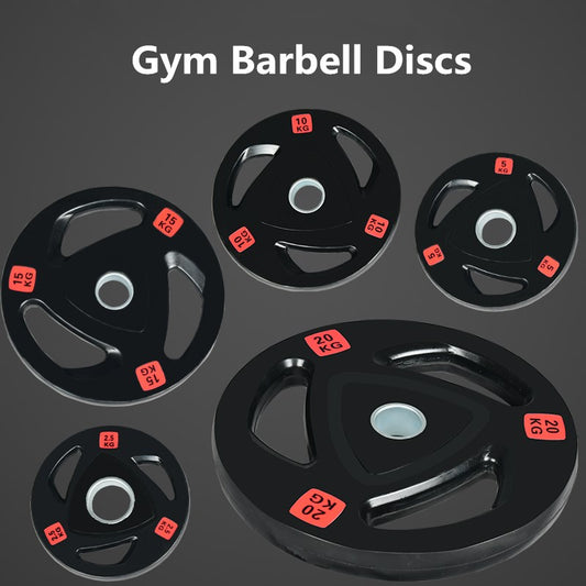 1Pcs 2.5-20Kg Gym Fitness Rubber-Covered Barbell Disc Plates Apply to 50Mm Diame