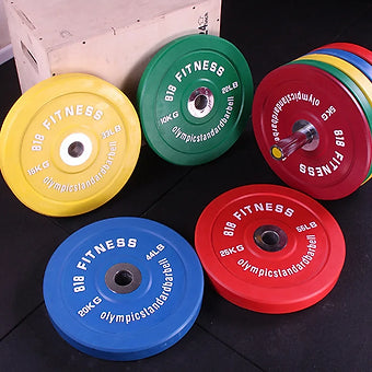Colorul Barbell Weight Plates, Full Weight Competitive, Big Hole, Full Rubber Ba
