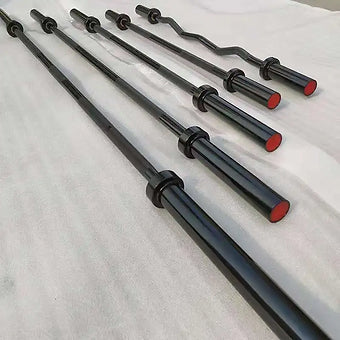 Professional 2Inch Hole Black Zinc Barbell 20Kg Weight Lifting Bar Hard Chrome B